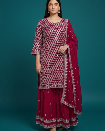Party wear sharara set : plus size