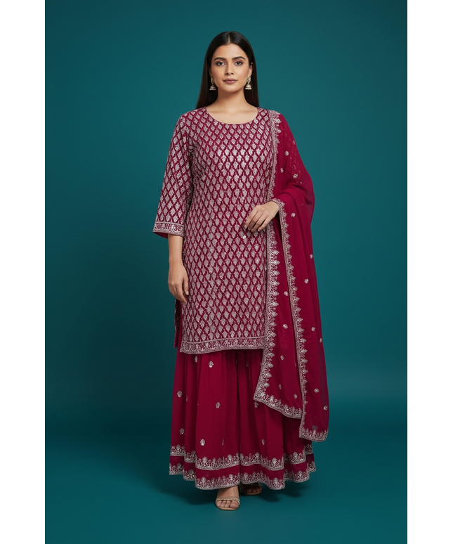 Party wear sharara set : plus size