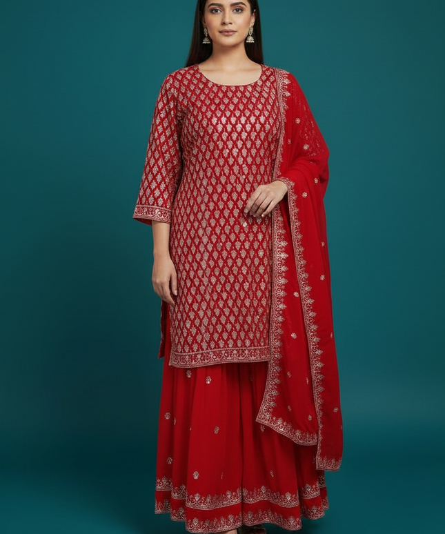 Party wear sharara set : plus size