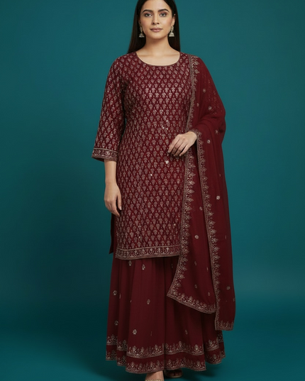Party wear sharara set : plus size