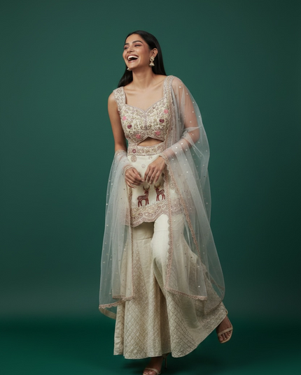 Party wear sharara suit