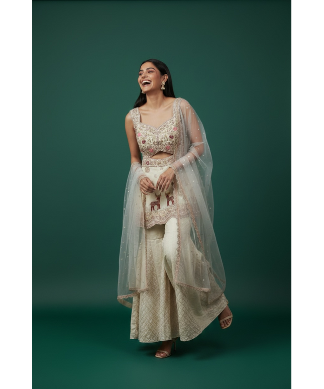Party wear sharara suit