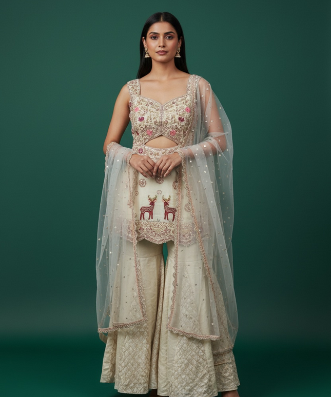Party wear sharara suit