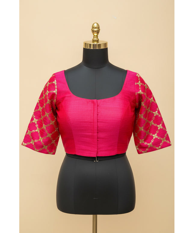 Dark pink blouse