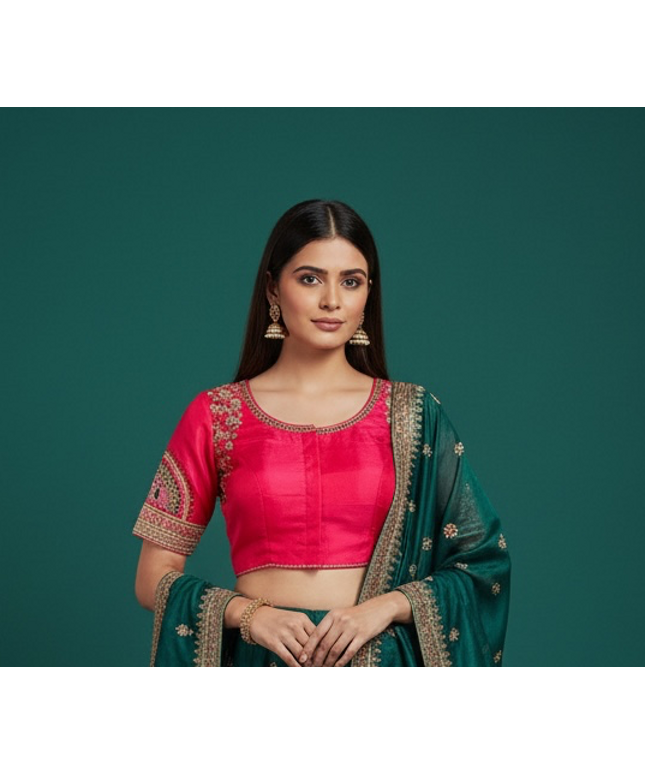 Bridal blouse : dark peach