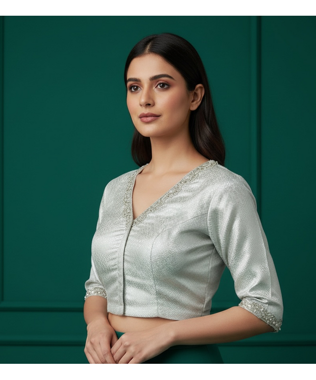 Silver blouse
