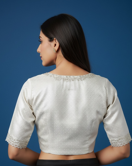 Silver blouse