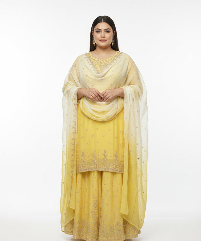 Plus size Kurti with lehenga