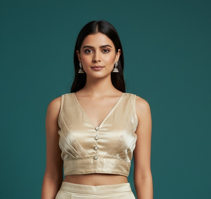 Tissue silk blouse