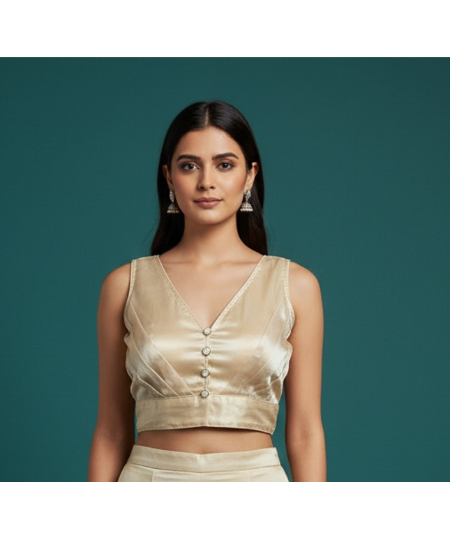 Tissue silk blouse