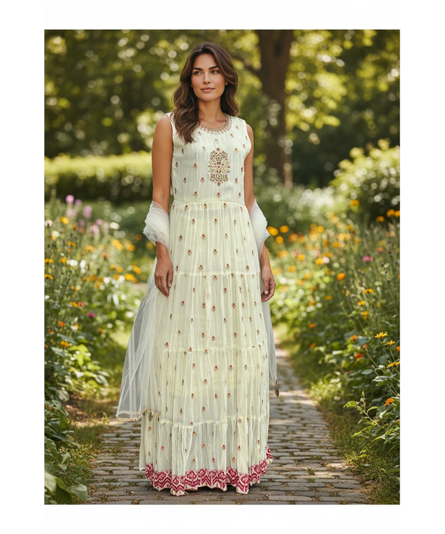 Party wear long kurti by Kurti Connection USA