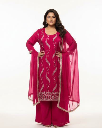 Plus size Kurti set : sharara suit