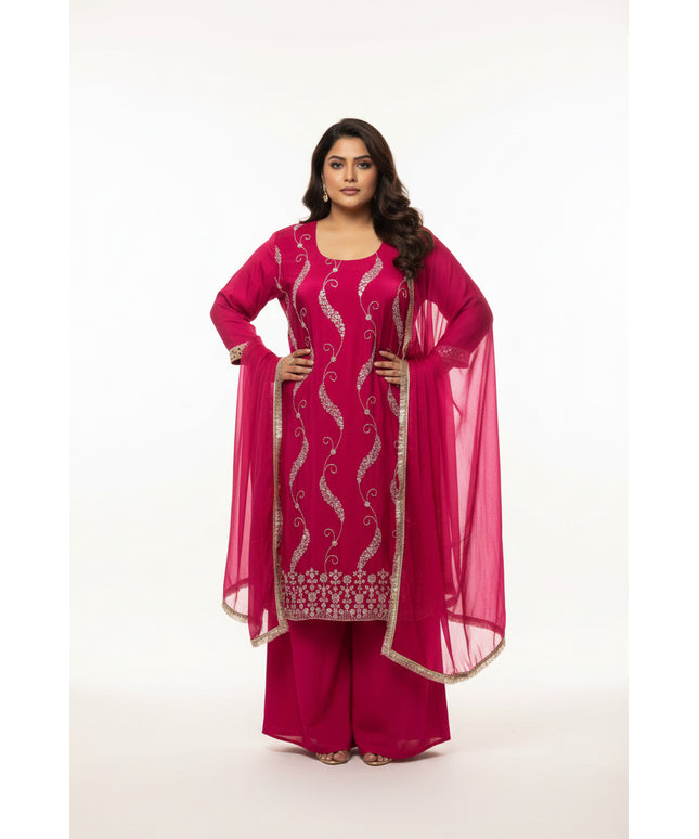 Plus size Kurti set : sharara suit