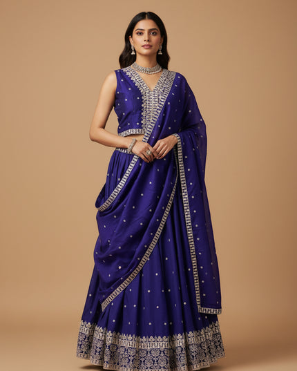 Purple lehenga Choli set