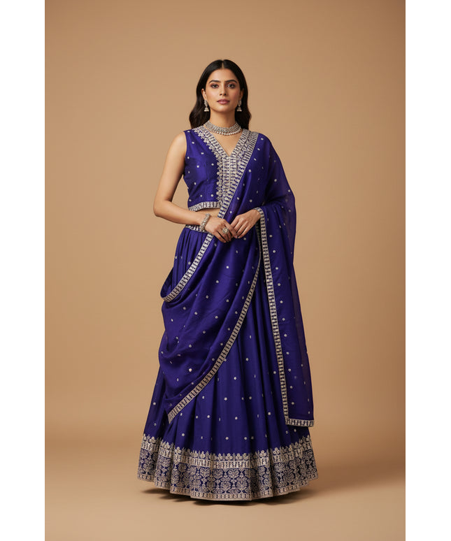 Purple lehenga Choli set