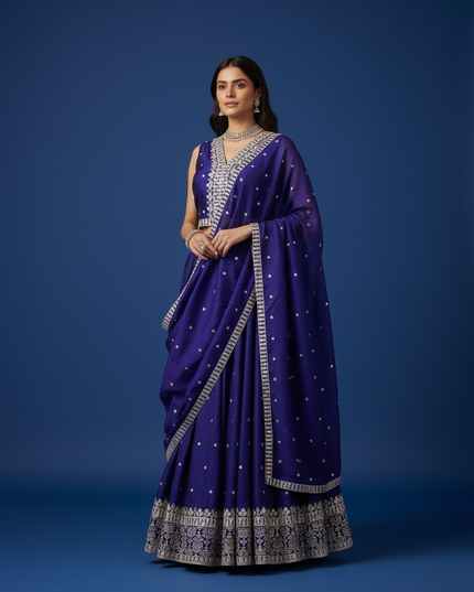 Purple lehenga Choli set