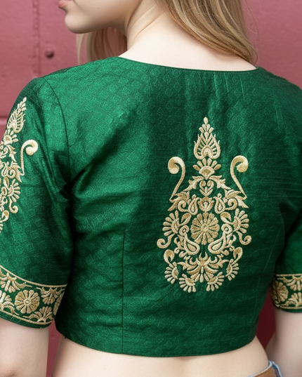 Dark green blouse