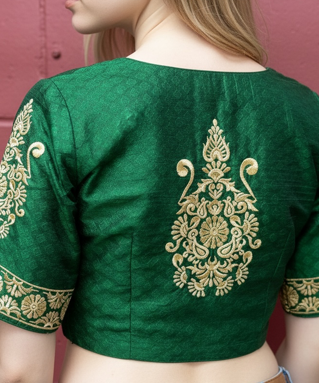 Dark green blouse