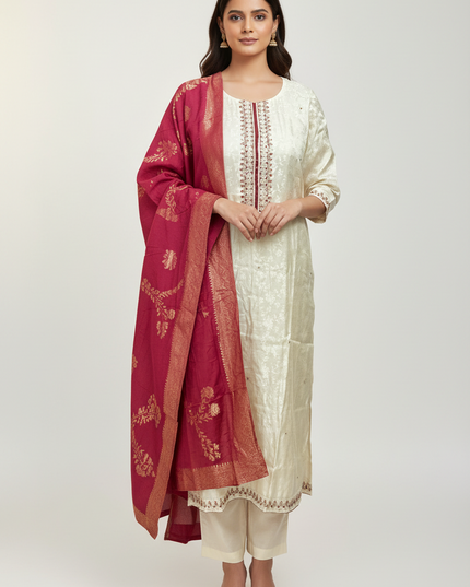 Soft silk salwar kameez set