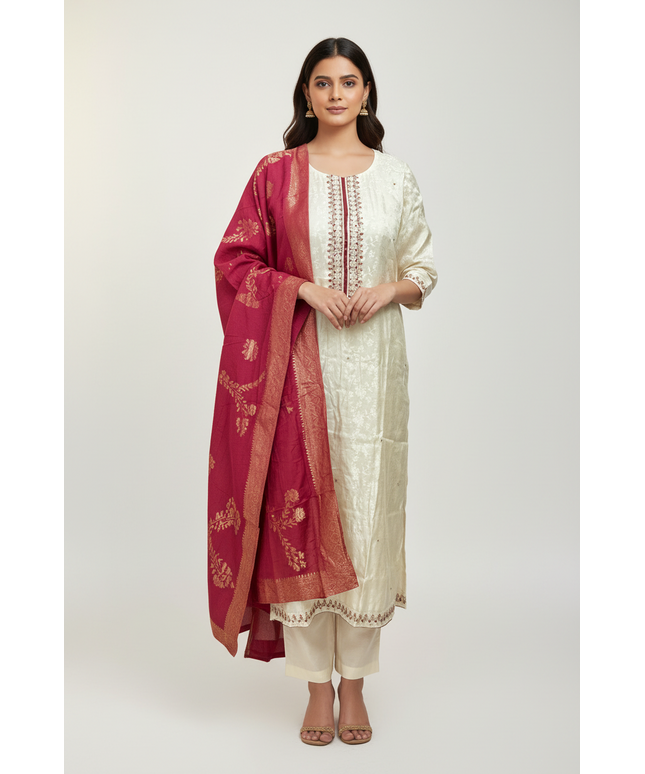 Soft silk salwar kameez set