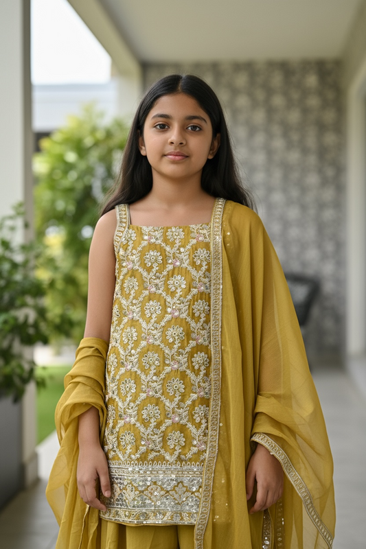 Kids Sharara suit by Kurti Connection USA