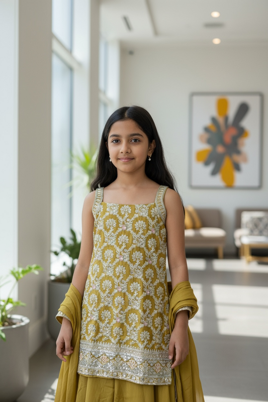Kids Sharara suit by Kurti Connection USA