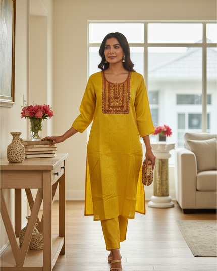 Chanderi silk kurti