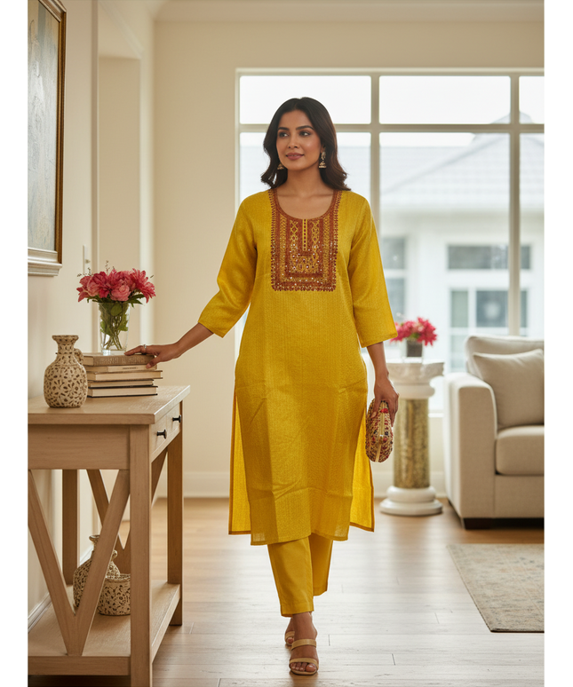 Chanderi silk kurti