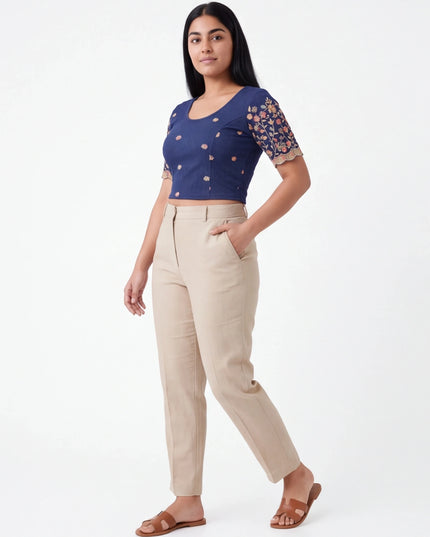 Blue Strechable blouse