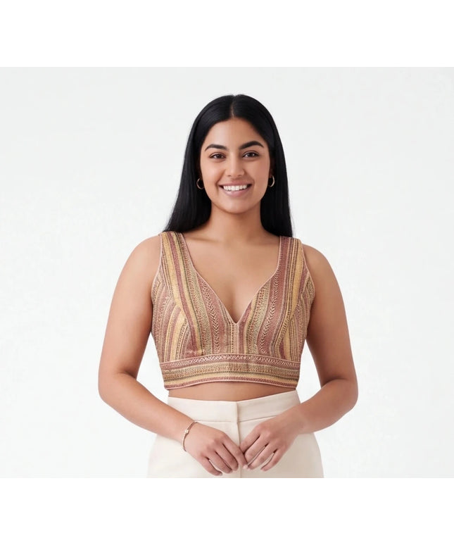 Silk blouse : brocade silk blouse