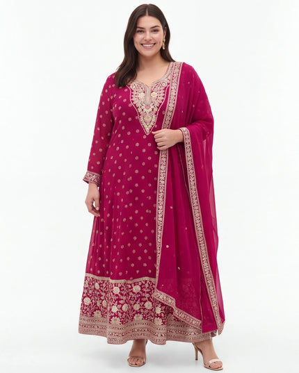 Chiffon Anarkali suit