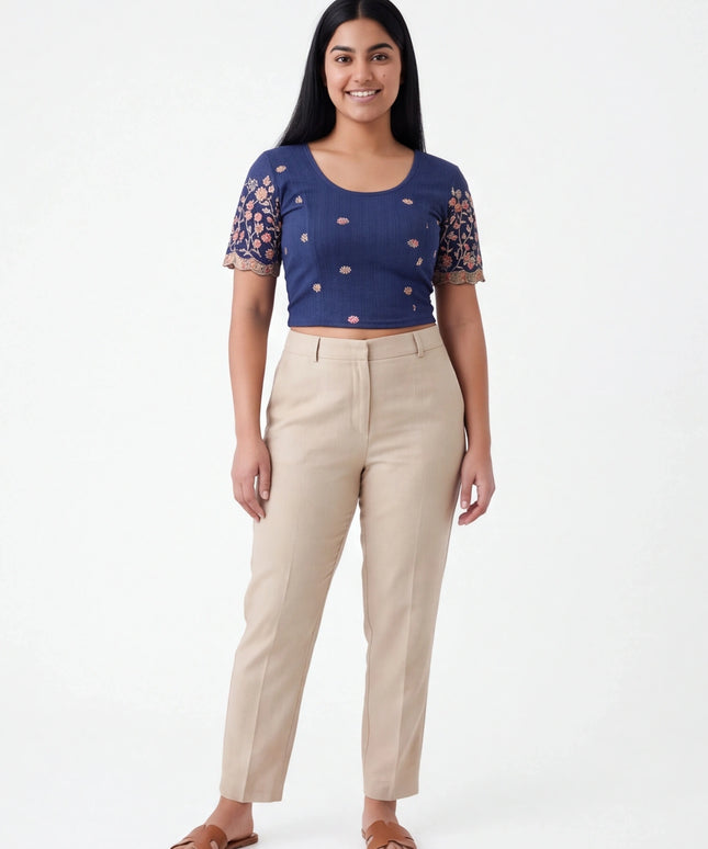 Blue Strechable blouse