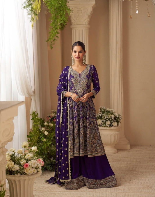 Wedding collection: Sandhya: sharara suits by Kurti Connection USA