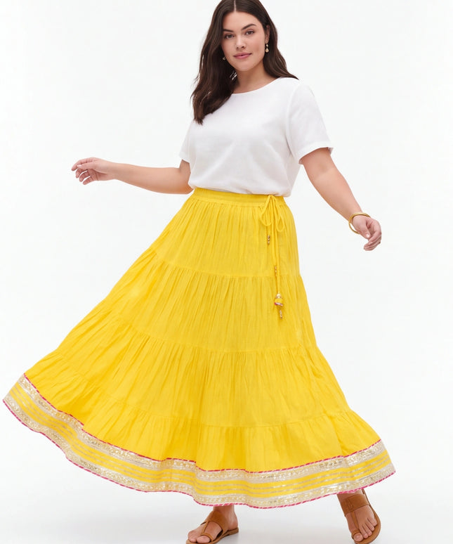 Cotton Lehenga Skirt - garba chaniya
