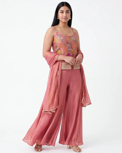 Onion pink sharara set