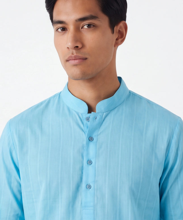 Blue ments kurta with pant