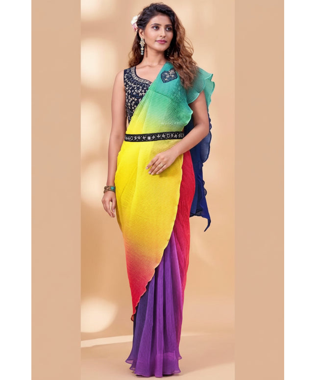 Readymade saree / pre pleated saree - Kurti Connection USA