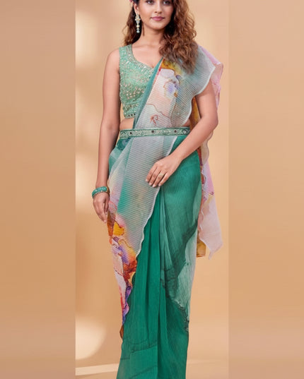 Readymade saree / pre pleated saree - Kurti Connection USA