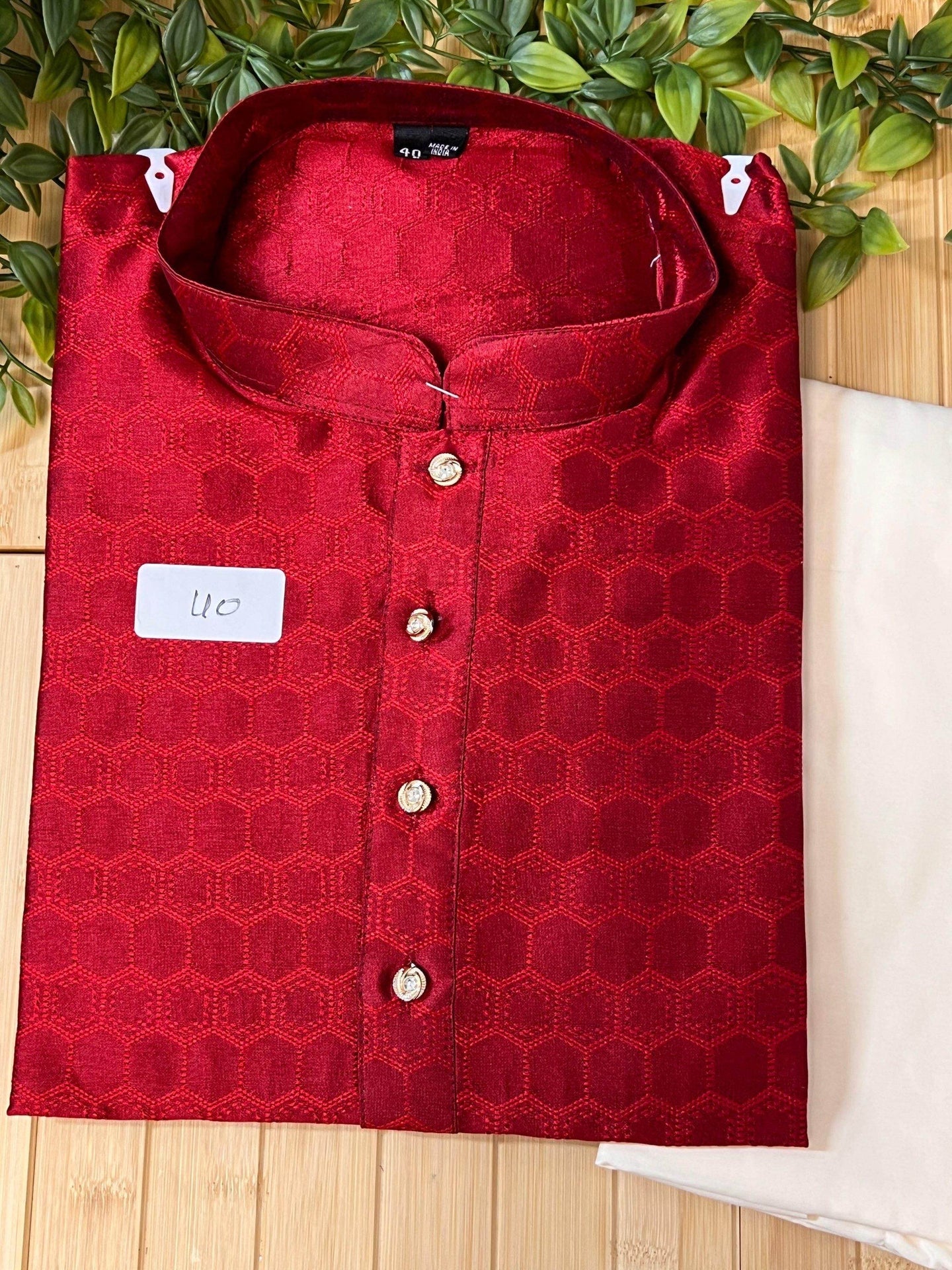Silk kurta pajaama set - Kurti Connection USA