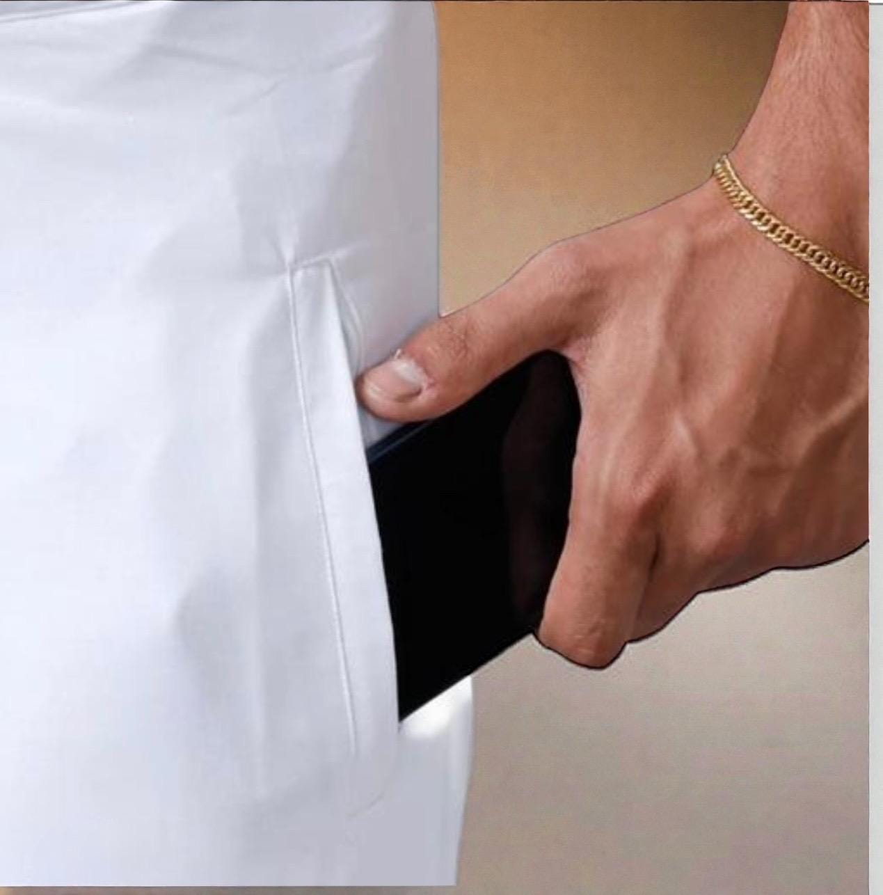 Premium South Indian Mens White Cotton Dhoti | readymade dhoti | dhoti with pocket by Etsy