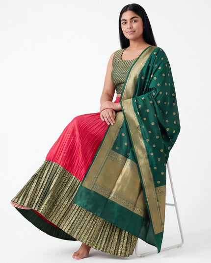 Silk lehenga set