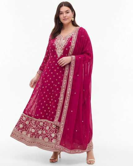 Chiffon Anarkali suit