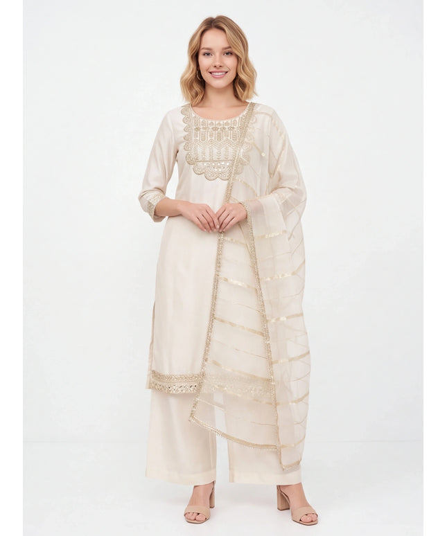 Tissue silk Kurti Plazzo set