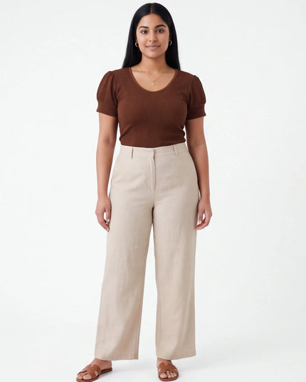 Brown Strechable blouse : for teens