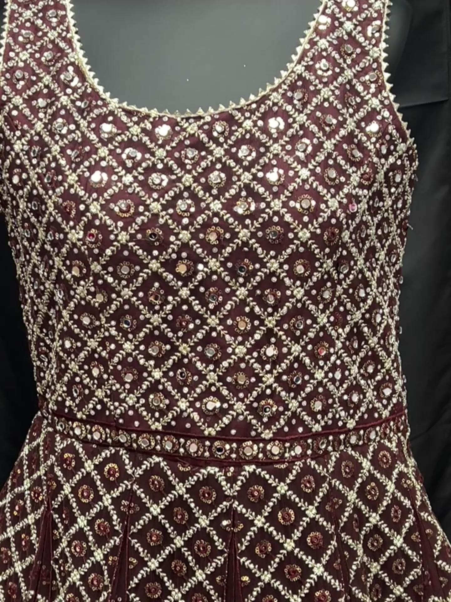 Party wear long gown : Indo western gowns for weddings and reception