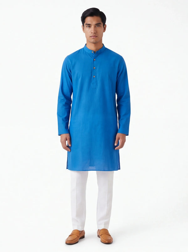 blue kurta set