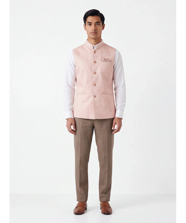 Pink half jacket for men