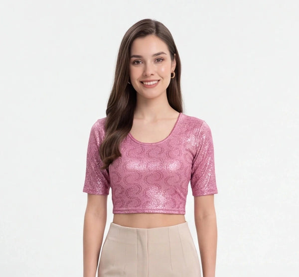 Pink Strechable blouse
