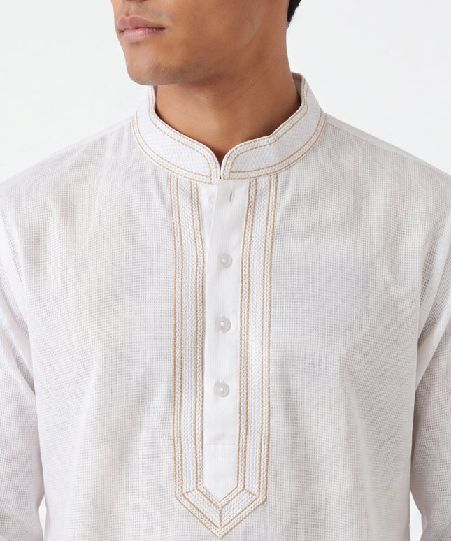 Cotton White kurta