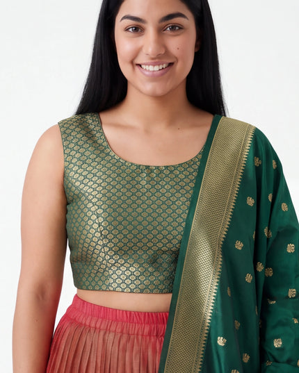 Silk lehenga set